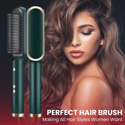 GloComb™ - 2 in 1 Hair Straightener Brush