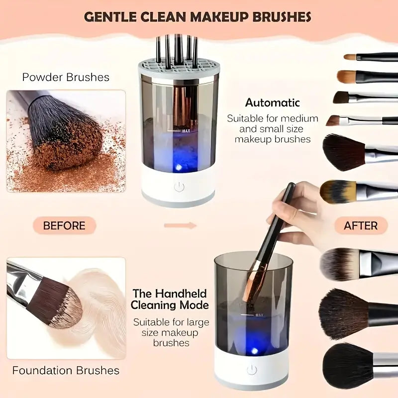 AuraGlow™ - Electric Makeup Brush Cleaner